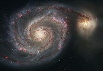 De Draaikolknevel (Messier 51). Bron: Wikipedia