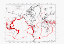 Aardbevingen vinden vooral plaats langs plaatranden (bron:USGS)