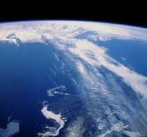 Straalstroom ten oosten van Canada (foto NASA)