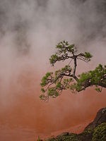 Een warmwaterbron in Beppu, Japan.Bron: Wikipedia