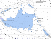 Cay Salbank, een van de onderzeese plateaus van de Bahama's. Bron: Wikipedia 