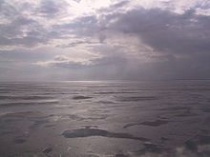 Wadlopen is mogelijk rond laagwater, onder andere naar Schiermonnikoog.Bron: Wikipedia 