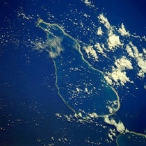 Atol Rangiroa, Frans-Polynesi. Bron: wikipedia