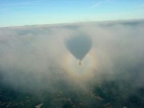 Glorie waargenomen vanuit een luchtballon. Bron: Wikipedia