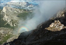 Glorie waargenomen vanaf een berg. Bron: Wikipedia