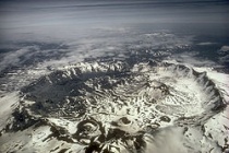 Supervulkaan Aniakchak caldera. Bron: Wikipedia