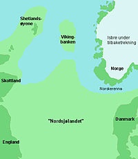 Mogelijk was Doggerland 10.000 jaar geleden nog uitgestrekter.Bron: Wikipedia 