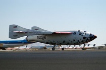 De SpaceShipOne. Bron: Wikipedia