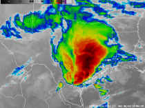 A very large and long-lived Mesoscale Convective System (MCS) developed over Texas during the pre-dawn hours on 12 March 2007, which produced reports of tornadoes, hail up to 2.5 inches in diameter, and damaging winds up to 95 mph (SPC storm reports). Bro
