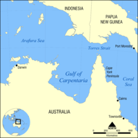 Golf van Carpentaria. Bron: Wikipedia