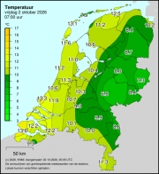 Weerkaart KNMI Temperatuur